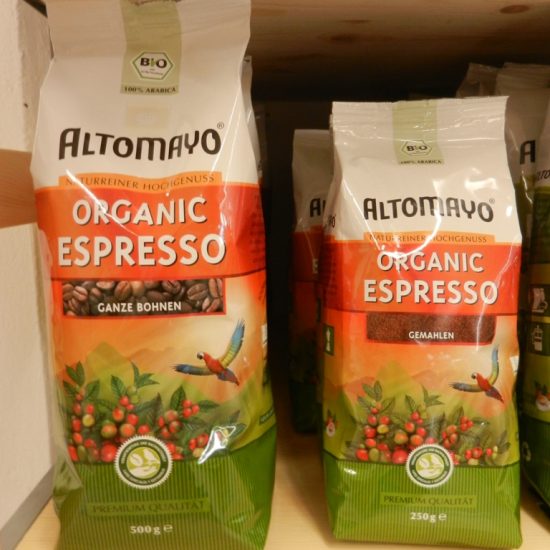 Unser beliebter Espresso Altomayo